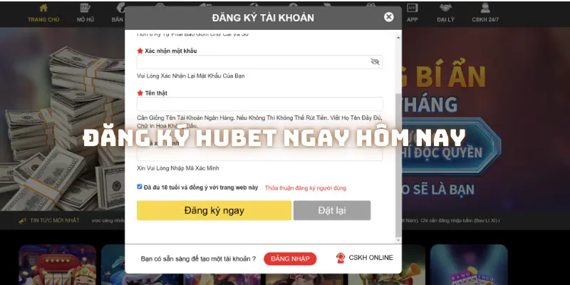 Cách điền thông tin chi tiết khi đăng ký